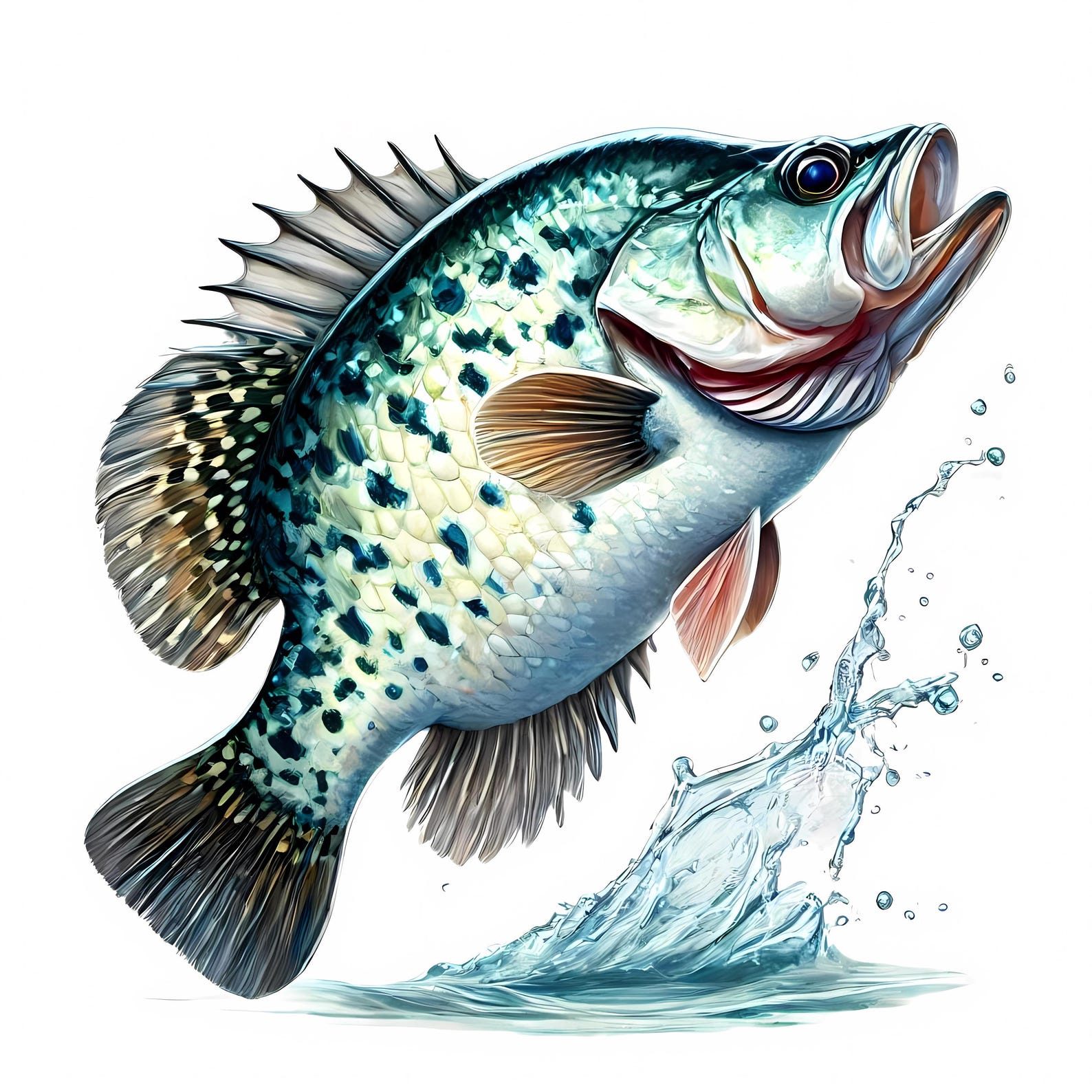 Crappie Fish Graphics Crappie Fish Clipart | 12 Jpgs for Commercial Use (digital Download) - Etsy