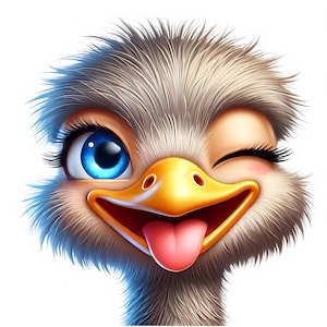 Cute Ostriches Clipart | 12 JPGs de alta qualidade | Adorable Ostriches Clipart Bundle | Arte de berçário | Arte da vida selvagem | Imprimíveis | Uso comercial