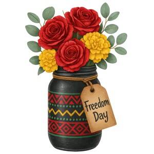 Juneteenth Floral Clipart, Black History Bundle (digital Download) 12 ...