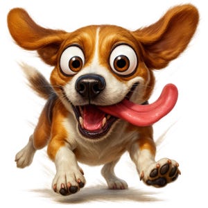 Clipart Beagle drôle, lot de cliparts Beagle ludique original, adorables images de Beagle, art chien, téléchargement numérique, usage commercial, lot de 10
