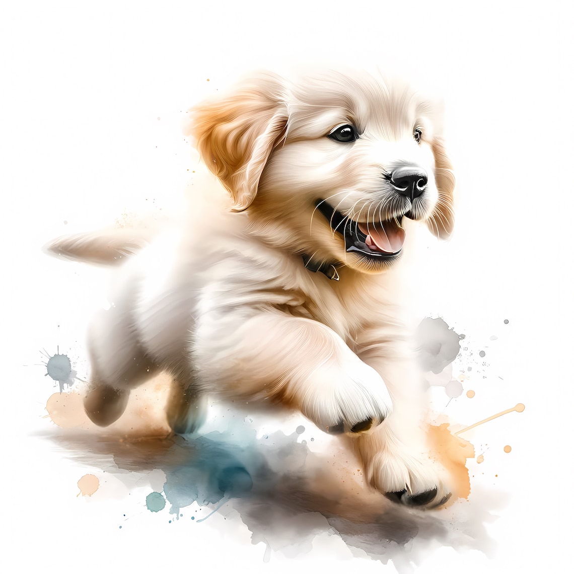 Golden Retriever Puppy Clipart – Dog JPG Bundle (digital Download - Etsy