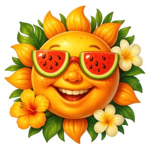 Niedliche Sonne Clipart, 10 hochwertige PNGs, entzückende süße Sonne Clipart Bundle, Wandkunst, Kawaii Sonne PNG, glückliche Sonne, Papiermodell, kommerzielle Nutzung