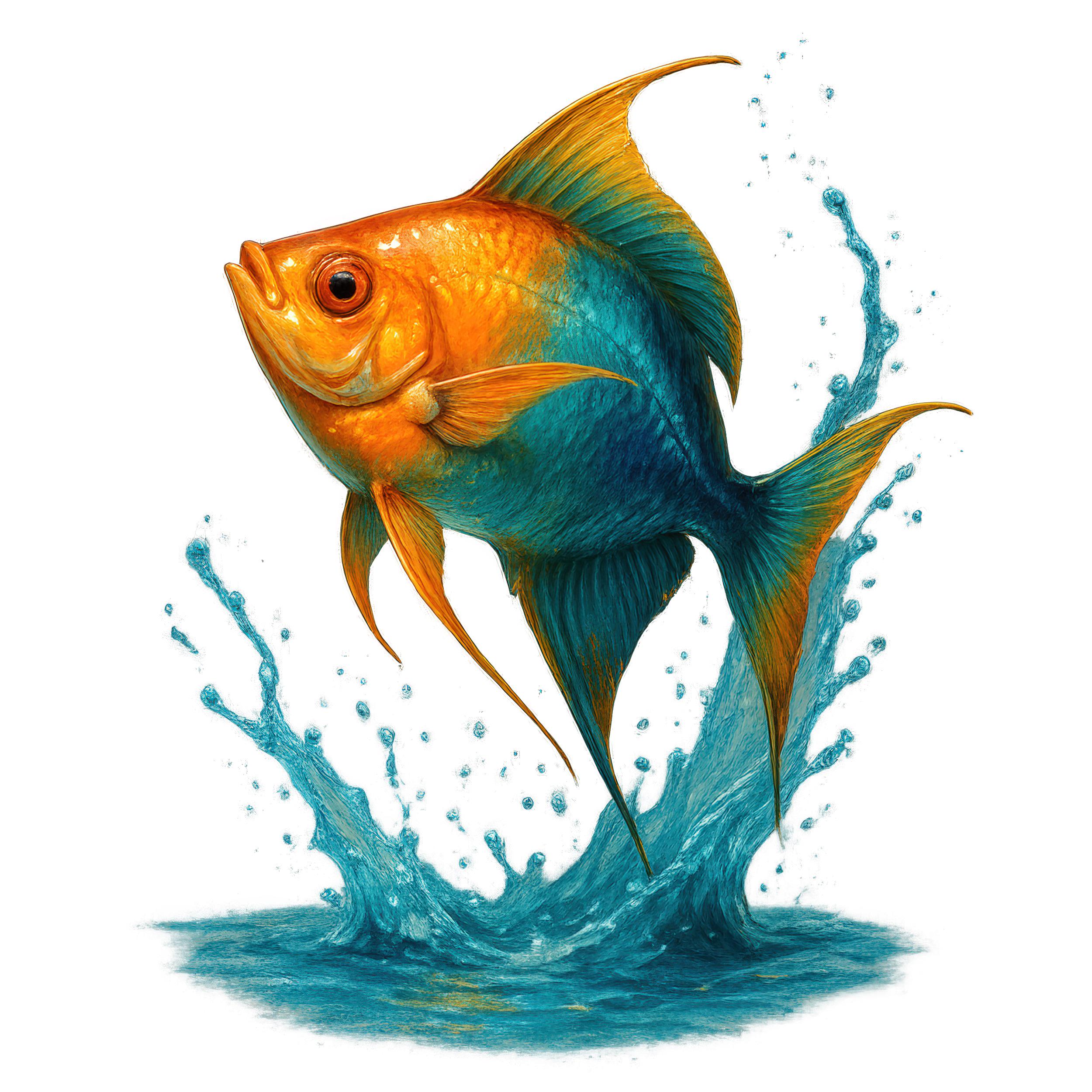 Angelfish Fish Graphics Angelfish Clipart Bundle: Tropical Fish Graphics, Digital Download, PNG ...