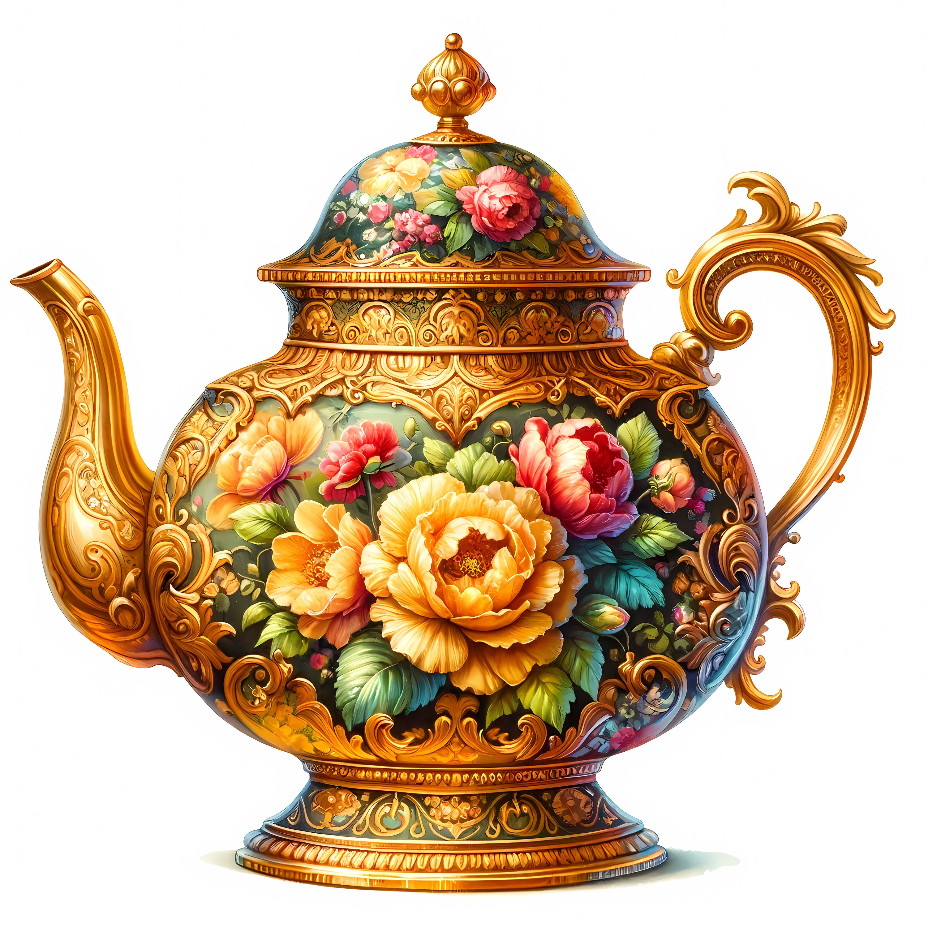 Théière antique victorienne en porcelaine du Japon