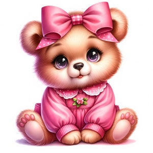 Clipart babybeer | 11 hoogwaardige JPG's | Clipartbundel schattige babybeer | Kinderkamerdecoratie | Babyshowerkunst | Afdrukbare items | Commercieel gebruik