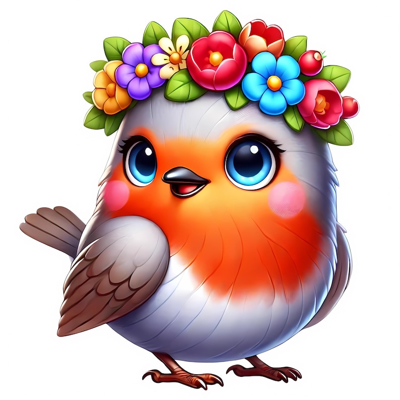 Robin With Glasses Clipart | Nursery Art (digital Download) - Etsy