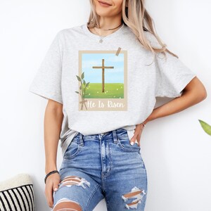 He Is Risen Unisex Heavy Cotton Tee, Easter Tee, He is Risen Tee, Easter T-shirt, Easter Shirt, Christian T-shirts, Christian Shirts