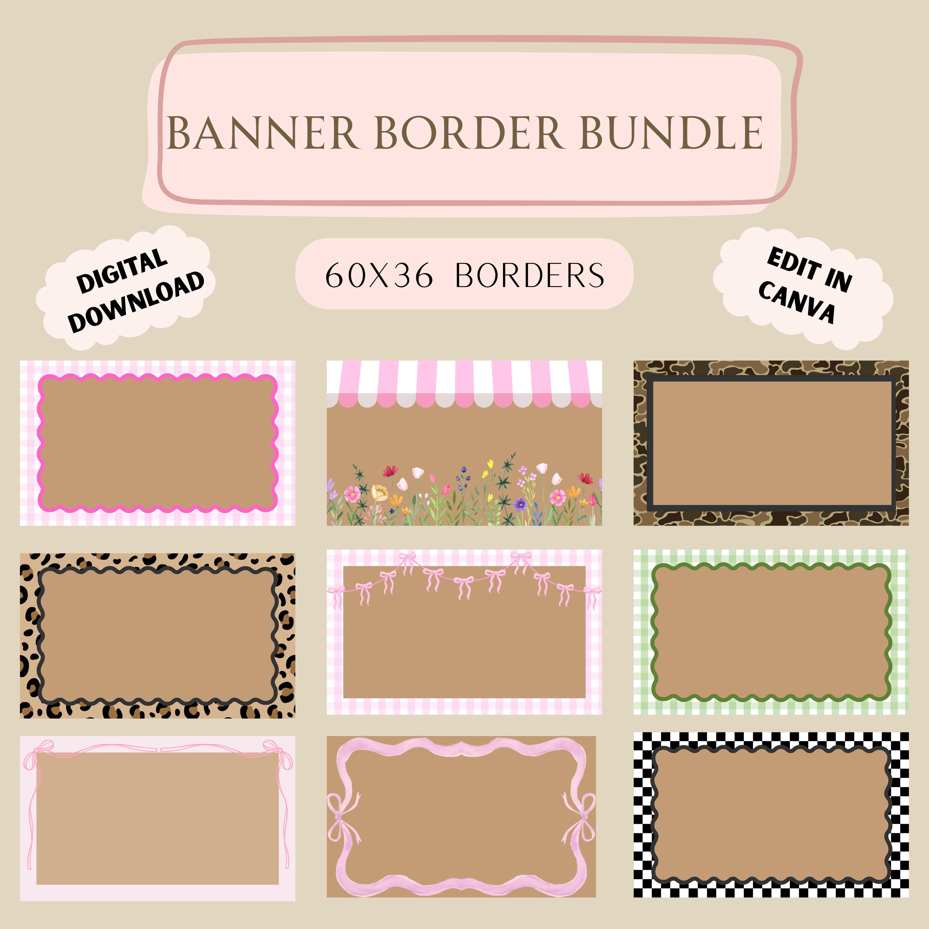 Banner Border Bundle - Etsy