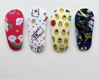 Printed Insoles for Baby Shoes | Cute Pattern Baby Shoe Inserts | Insoles for Crochet Baby Booties | Handmade Baby Shoe Supplies