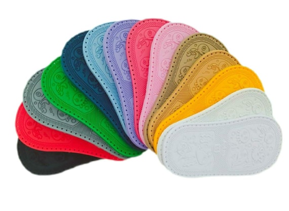 Soles for Crochet Baby Shoes (sizes 14 20)FREE Insoles,multiple