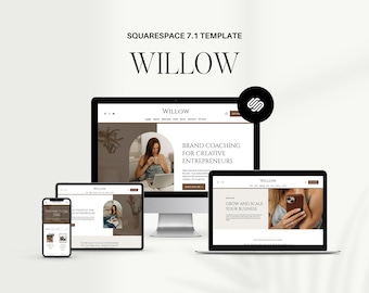 Squarespace 7.1 Website Template | Earthy, Modern Design for Creatives, Coaches and Service-Based Businesses | Willow