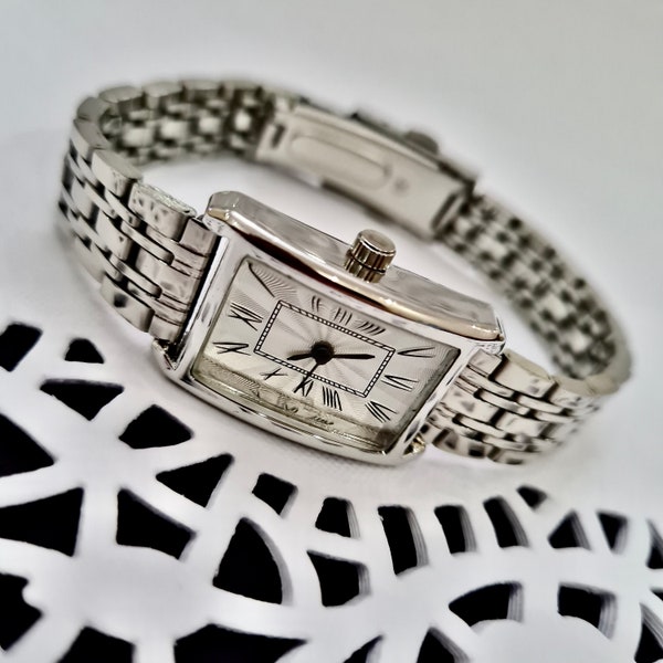 Watch for Women, Silver Colour, Roman Numeral Dial, Square Design, Easy Usage, Cool Design, Charismatic Design, White, Mother's Day Gift