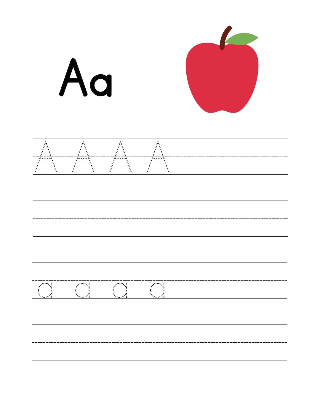 Digital and Printable Alphabet Tracing Sheets Etsy Digital and Printable Alphabet Tracing Sheets Etsy