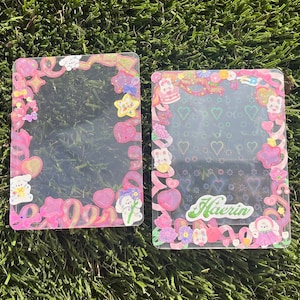 PINK photo card holder/top loader