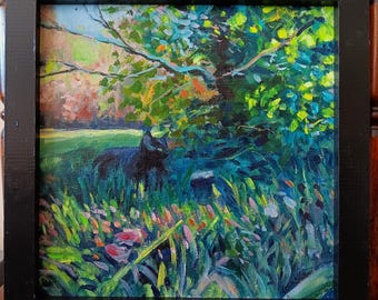 Derek in The Shadows original oil painting