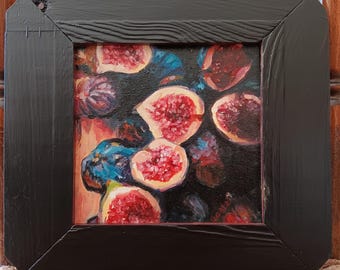 Studie #5: Frische Feigen original Ölgemälde