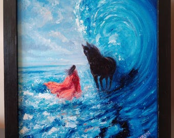 Who Found Whom? original oil painting