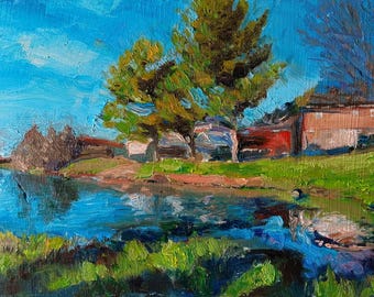 March Poem #4: Easy Walker Park 1 original oil painting
