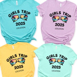 Custom Girls Trip Shirt, Matching Girls T-shirts, Summer Vacation Matching Tshirts, Girls Trip Tshirts,Summer Vacation Tee,Best Friend Trip