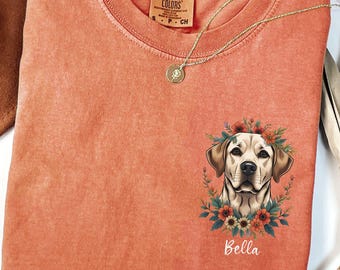 Custom Labrador Retriever Shirt, Comfort Colors Lab Mom Shirt, Personalized Dog Mom Gift, Lab Mom Shirt, Dog Lover Tee, Lab Mama Gift