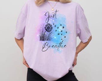 Comfort Colors Dandelion Shirt for Women, Inspirational Shirt, Flower T-shirt, Blossoms Shirt, Cute Trending Womens T-Shirt, Windflower Tee