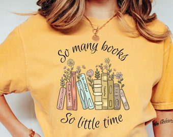 Book Lover Comfort Colors T-shirt, Gift for Book Lover, Book Reader Tee, Gift for Librarian, Teacher Gift, Book Nerd Shirt