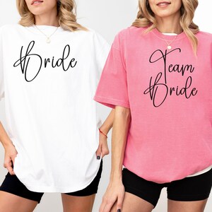 Bride Bridesmaid Comfort Colors Shirt, Custom Bridal Party Shirts, Bachelorette Party Shirt, Custom Wedding Day Gift, Maid of Honor Proposal