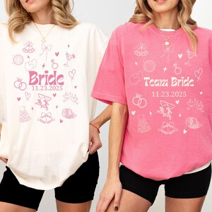 Bride Bridesmaid Comfort Colors Shirt, Custom Bridal Party Shirts, Bachelorette Party Shirt, Custom Wedding Day Gift, Maid of Honor Proposal
