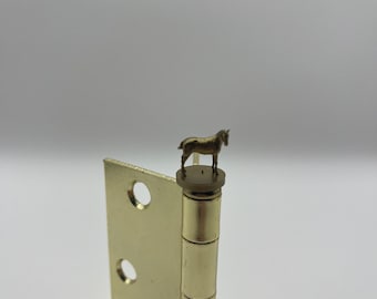 Trio of Magnetic Hinge Head Horse Figurines in Three Color Choices