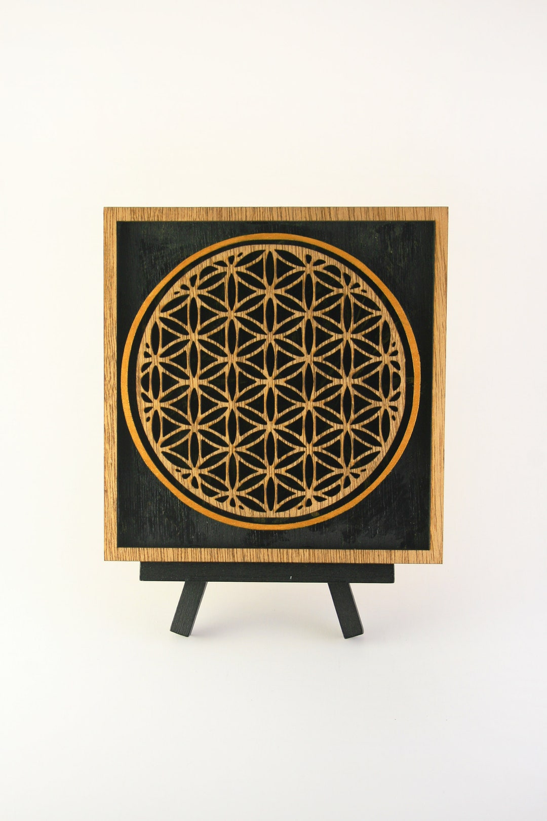 Wooden Flower of Life Wall Art, Sacred Geometry Wall Art, Mandala Wall ...