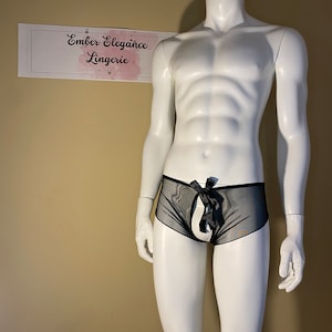 Men&#39;s Femboy See Through Lace Panty / Femboy Lingerie / Sissy Lingerie for Men