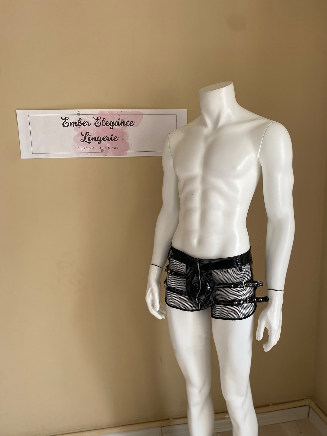 Femboy Lingerie / Wet-look Sissy Short / Men