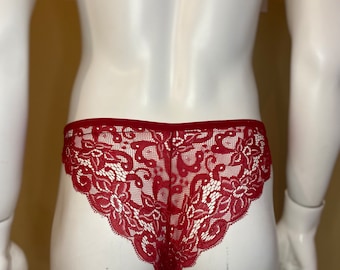 Lace Femboy Lingerie See Through / Sissy Panty For Men / Femboy Lingerie