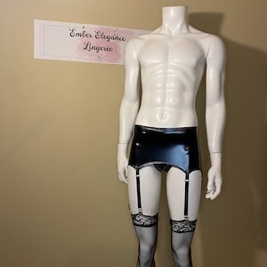 Lingerie Set for Femboy / Wet Look Lingerie / Femboy Lingerie