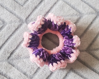 Velvet Crochet Scrunchie