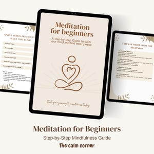Meditation for Beginners Guide: Mindfulness Techniques (Printable PDF)