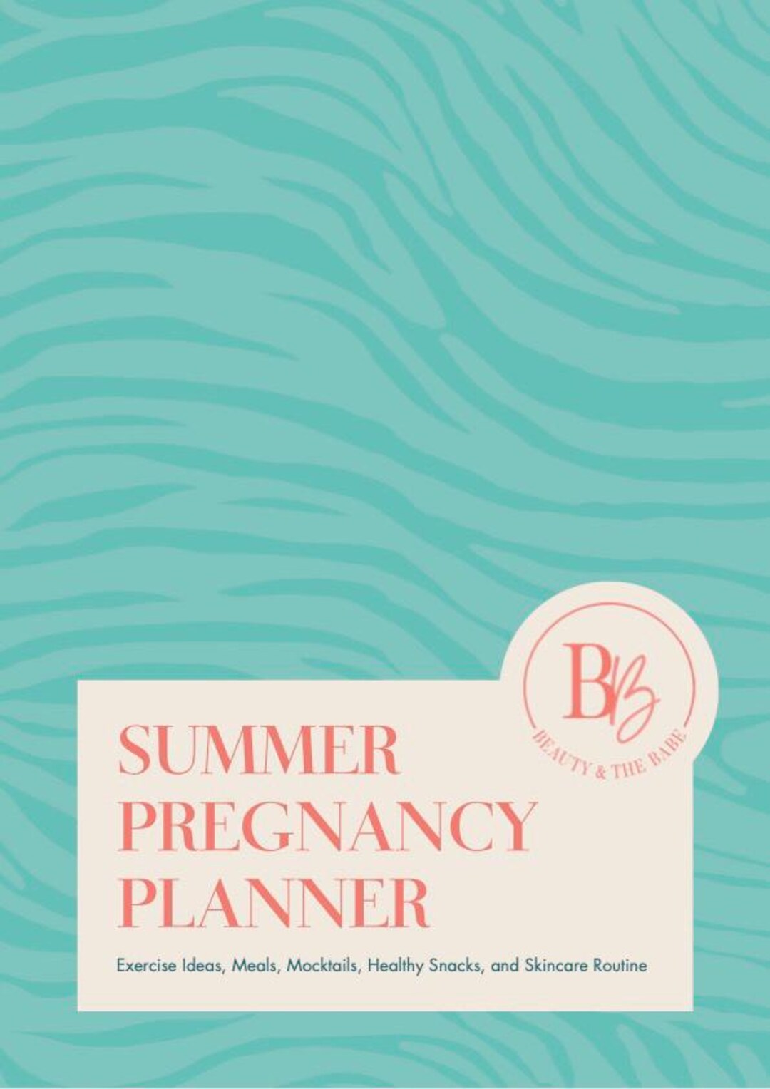 Summer Pregnancy Planner: OB/GYN Wellness Guide, Meal Plan (PDF ...