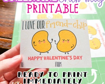 Valentine Printable Cards | Class Valentine Card Printable |  Printable Valentines for Class Instant Download Cricut or Printable Files PNG