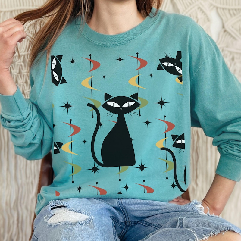 Smiling Cat Long Sleeve T-Shirt