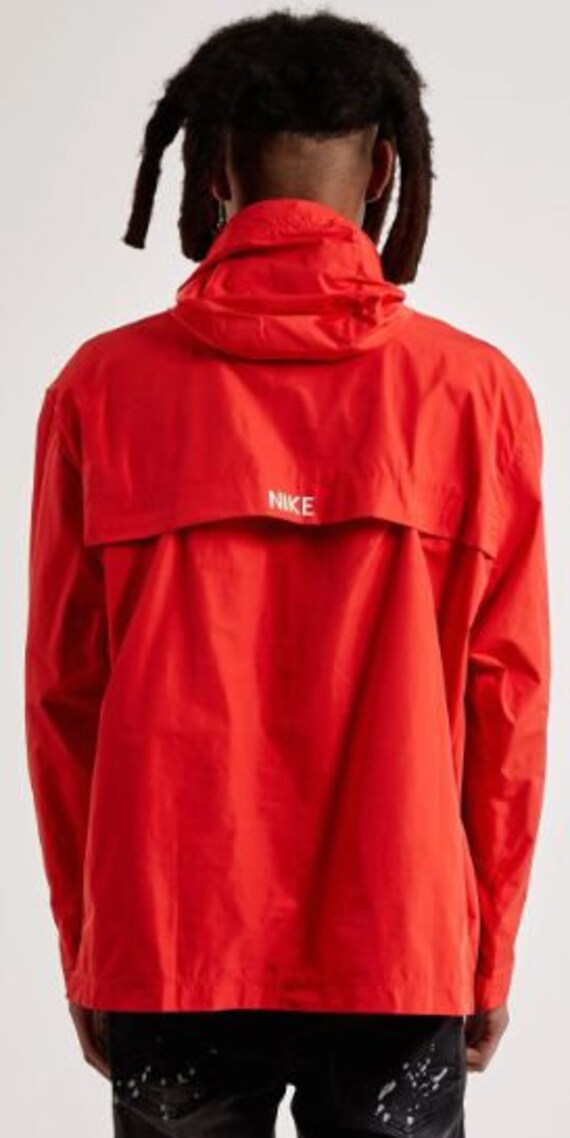 00'S Nike Anorak Parka Men's Size L Nylon navy blue type Vintage Second Hand