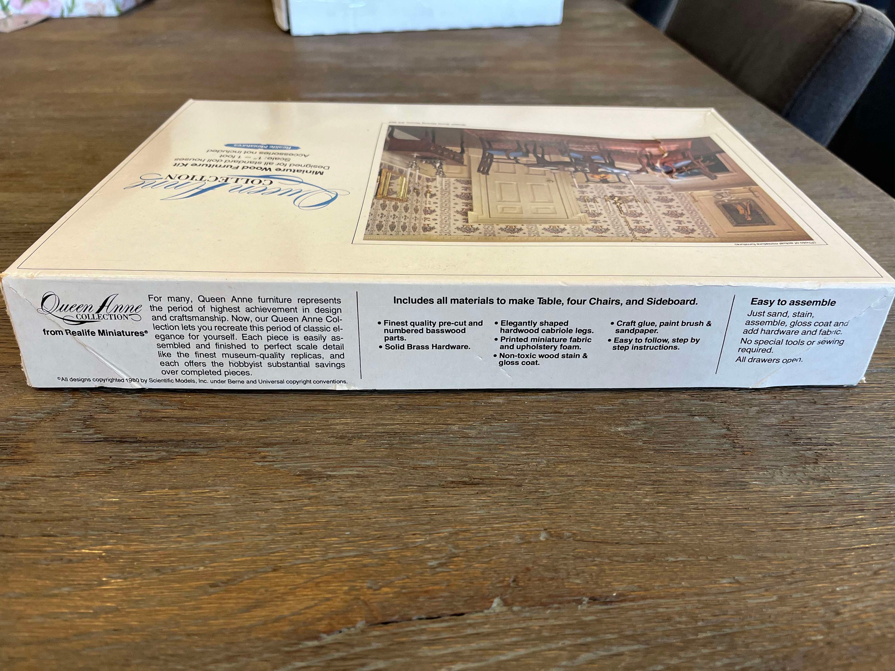 Miniature Wood Furniture Kit Queen Anne Collection Etsy