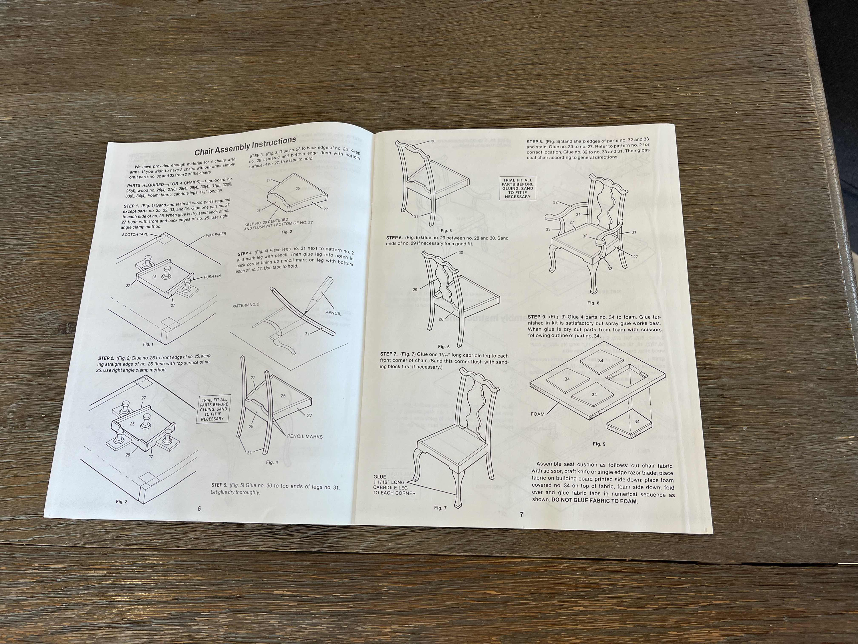 Miniature Wood Furniture Kit Queen Anne Collection Etsy