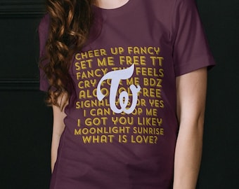 Twice Sana Y2K T-shirt: K-pop Inspired Graphic Tee - Etsy