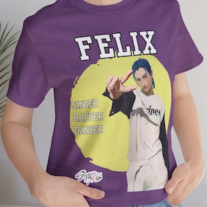 Camicia disegnata grafica per bambini vintage Felix Stray, Felix Retro TShirt, Felix Kpop Bootleg Tee, Camicia Kpop vintage per il suo regalo di compleanno SKZ