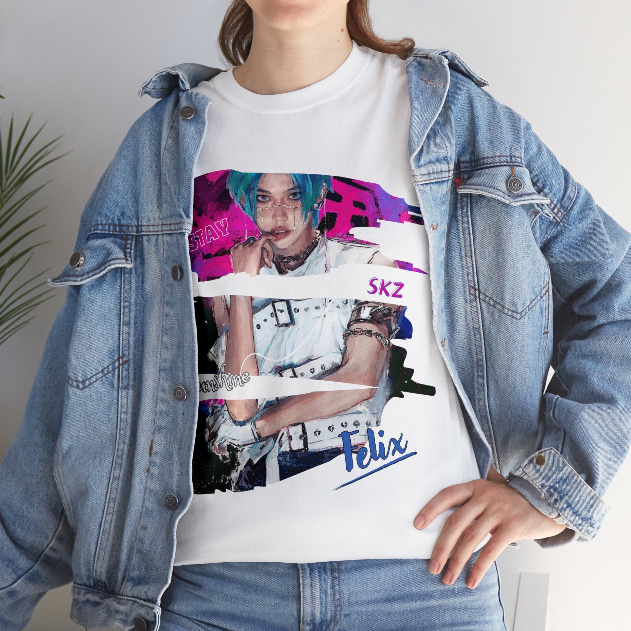 Felix Stray Kids T-shirt - Stray Kids Merch - Fan Made Kpop