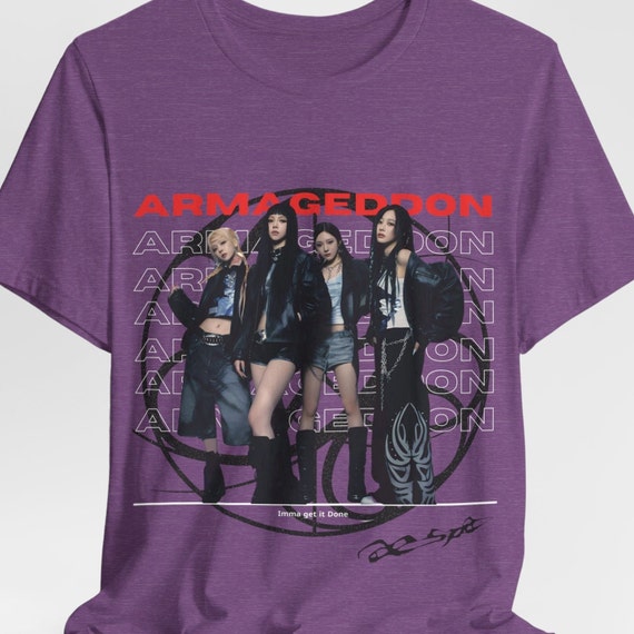 aespa Armageddon ポップアップ　T シャツ　ジゼル Amazon.co.jp: AESPA Tシャツ 応援服 Armageddon エスパ Tシャツ