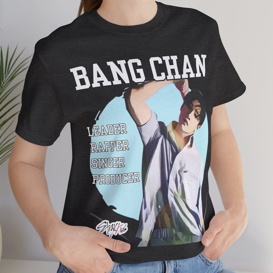Bang Chan SKZ Vintage Mesh Jersey, K-Pop Retro Graphic Mesh Jersey Football main image 1