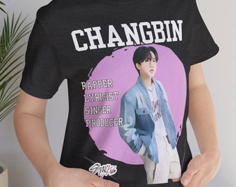 Vintage Changbin Stray Kids Graphic Tee, Kpop Fan Gift