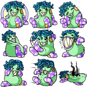 Unconverted neopets style commission (3x3 block)