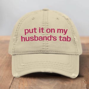 Custom Embroidered Funny Hat for Women Gift for Wife Distressed Hat Funny Husband Anniversary Gift for Wife from Husband Funny Gift for Her